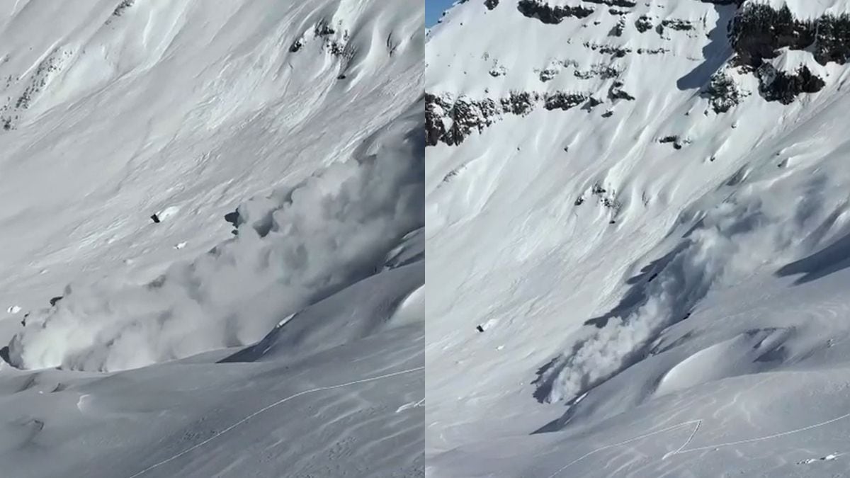 El filo de Chapelco se quebró en pleno jueves y dos esquiadores se salvaron por muy poco de la masa blanca
