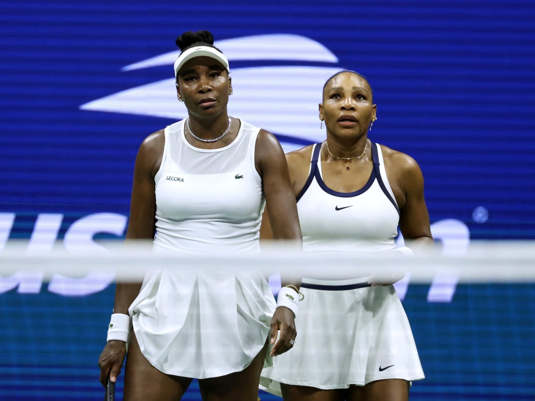 Se acabó el cuento: Serena y Venus se despidieron del dobles del US Open en primera ronda, con una remontada que las dejó con las manos vacías