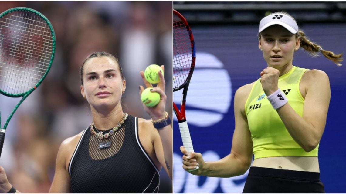 Sabalenka y Rybakina, mano a mano en la final del US Open: la bielorrusa quiere el triplete y la kazaja, robarle el número 1 con un título