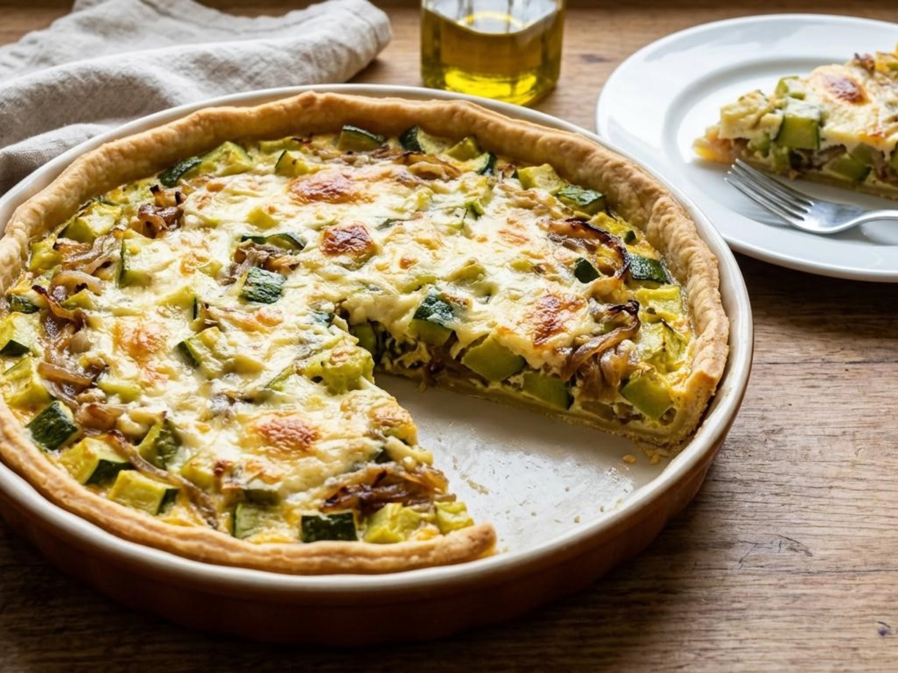 Tarta de zapallitos: claves para una base firme y un relleno que no se desarme