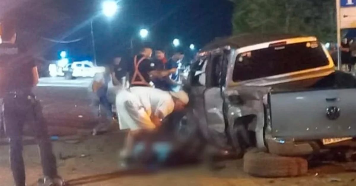 Choque entre dos camionetas dejó dos muertos y cinco heridos en el acceso a la Ruta 14 en Misiones