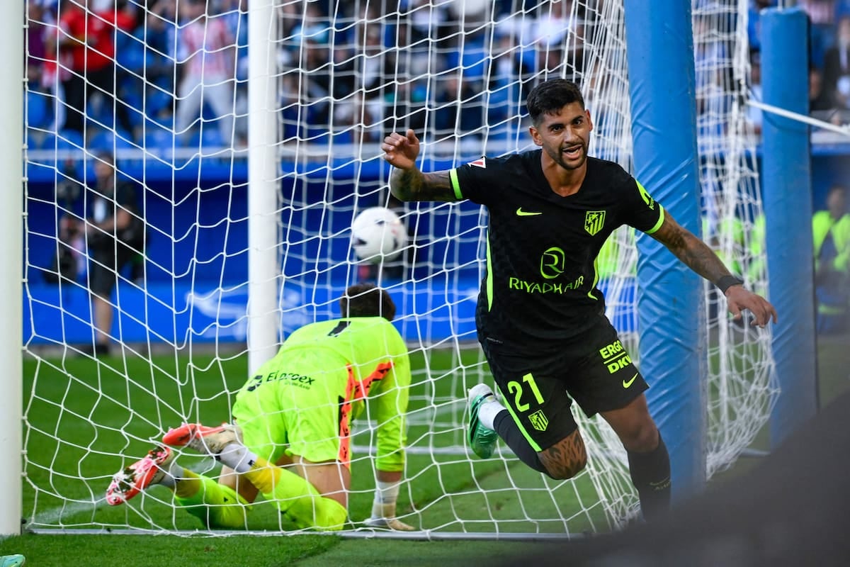 Cuti Romero apareció cuando el partido ya se moría y le salvó la tarde al Atlético de Simeone