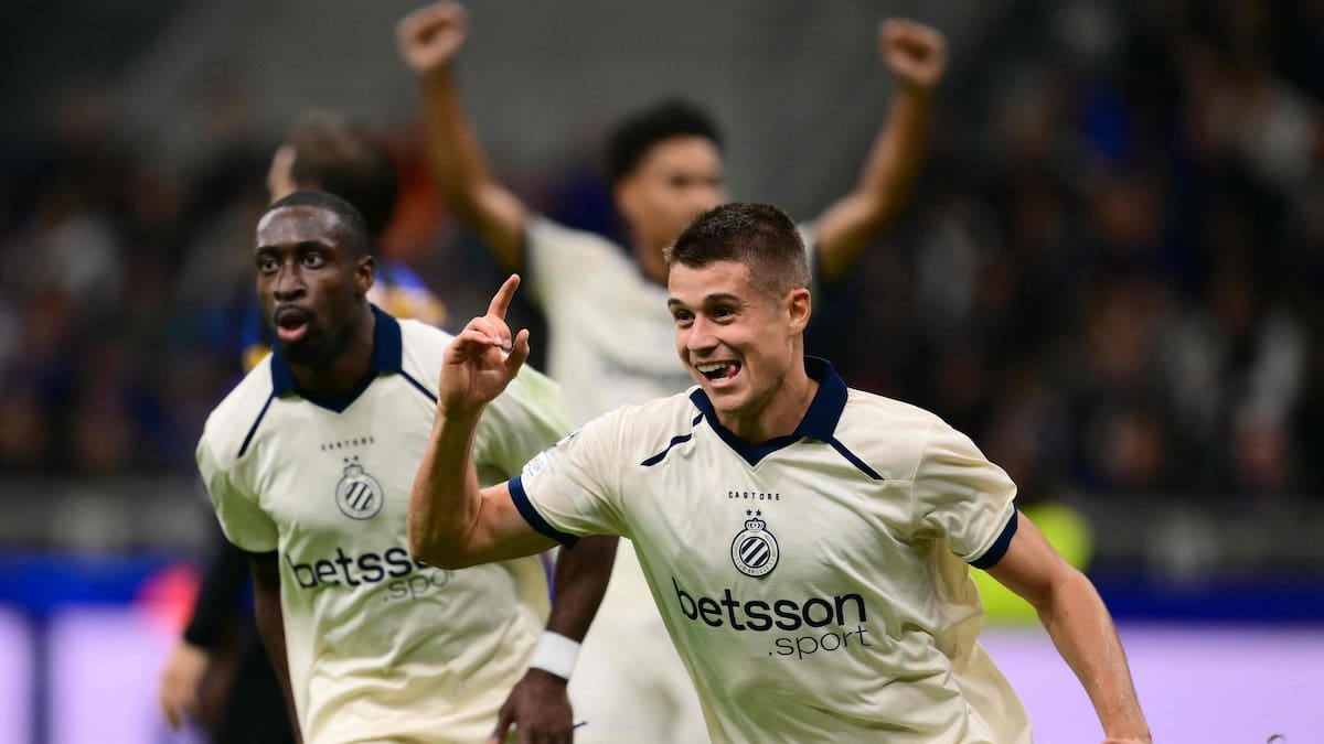 Una noche de Champions que nadie esperaba: Brujas goleó en Milán y Atlético bailó al United