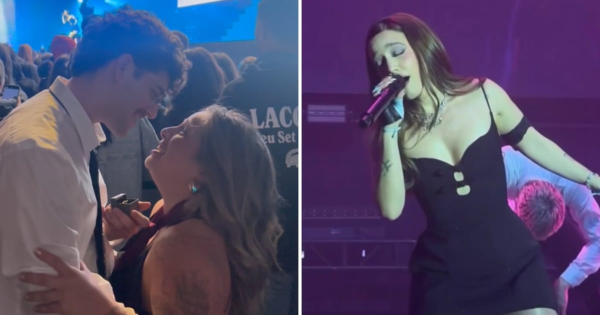 El show de Ángela Torres en Santa Fe que terminó en pedido de mano y se volvió viral